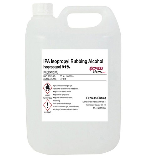 Litre isopropyl rubbing - 5, (5l)
